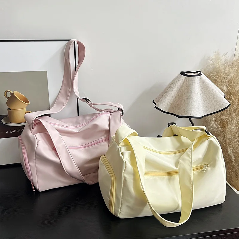 Grande crossbody sacos de viagem para mulheres lona ombro saco do mensageiro esportes yoga satchels moda mulher bolsa