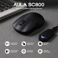 AULA SC800 Gaming Mouse Adjustable 26000DPI PAW3395 Sensor 8000 Polling Rate Dual-mode Wireless Mouse for Gaming E-sports Office