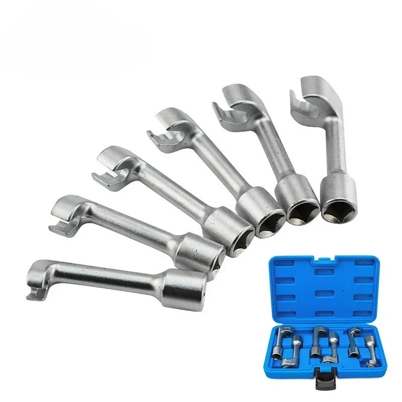 

1Pcs/6Pcs Socket Wrench L-shaped Open Fuel Line Remover Automotive Repair Tools Hexagonal Slotted