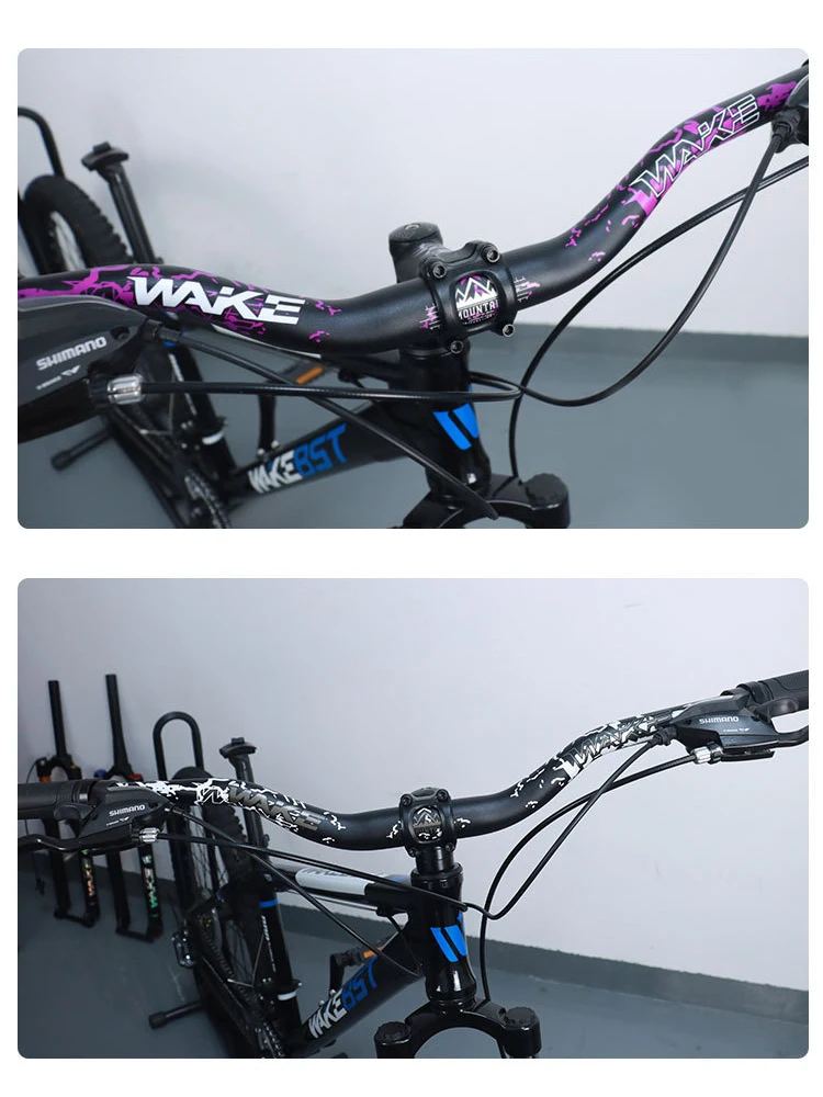 Kierownica rowerowa WAKE 55mm Riser, kierownica MTB 720/780mm, kierownica rowerowa typu Riser ze stopu aluminium do rowerów zjazdowych — 2