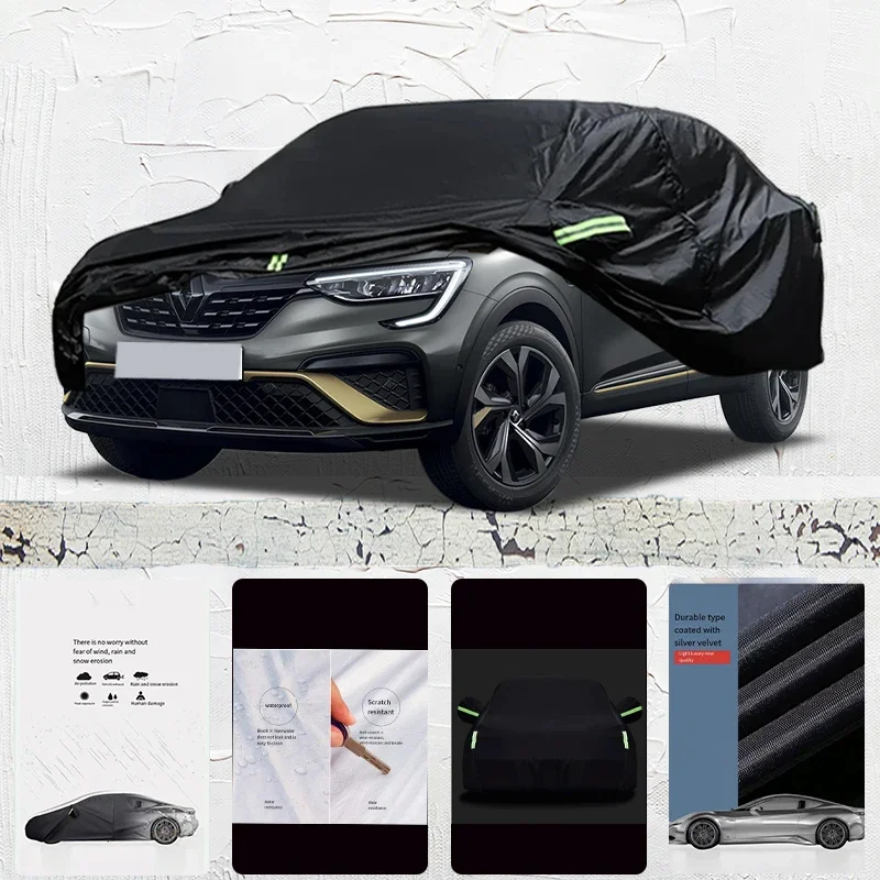 

For Renault Arkrna Anti-UV Sun Shade Rain Snow Resistant Dustproof Black cover Car umbrella Full Car Cover Outdoor Protection