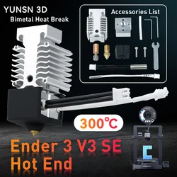 New Upgrade Creality Ender 3 V3 SE Heater Block Kit Bimetal Pipe High Temperature Print Head for Ender 3 V3 SE 3D Printer Parts