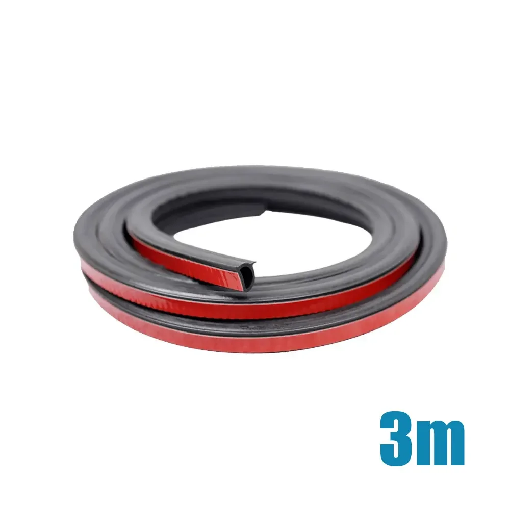 Car Door Rubber Seal Strips Auto Double Layer Sealing Stickers for Door Trunk Sound Insulation Weatherstrip Interior Accessories