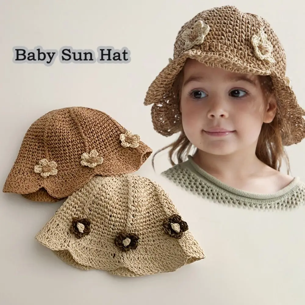

Портативная детская панамская кепка с защитой от ультрафиолета, дышащая мягкая детская шляпа от солнца, легкая соломенная шляпа с милым дизайном, летний сезон
