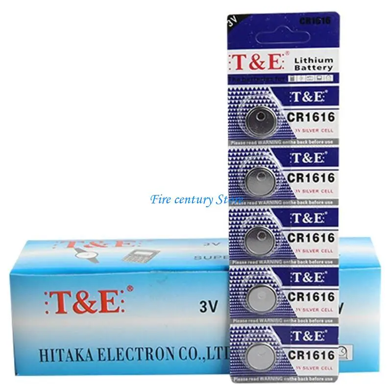 J6PA 5Pack Multi Purpose Coin Battery 3V Button Battery for Electronic Device CR1616