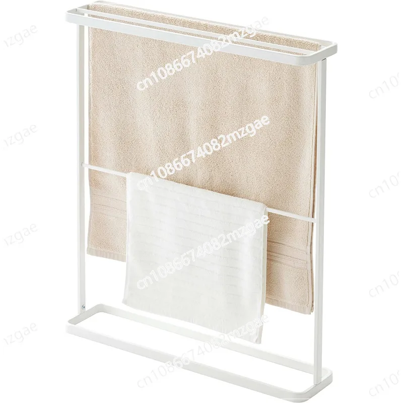 

Американская напольная вешалка для полотенец из кованого железа, напольная вешалка для полотенец, вешалка для ванной комнаты, простая вешалка для полотенец в ванной комнате