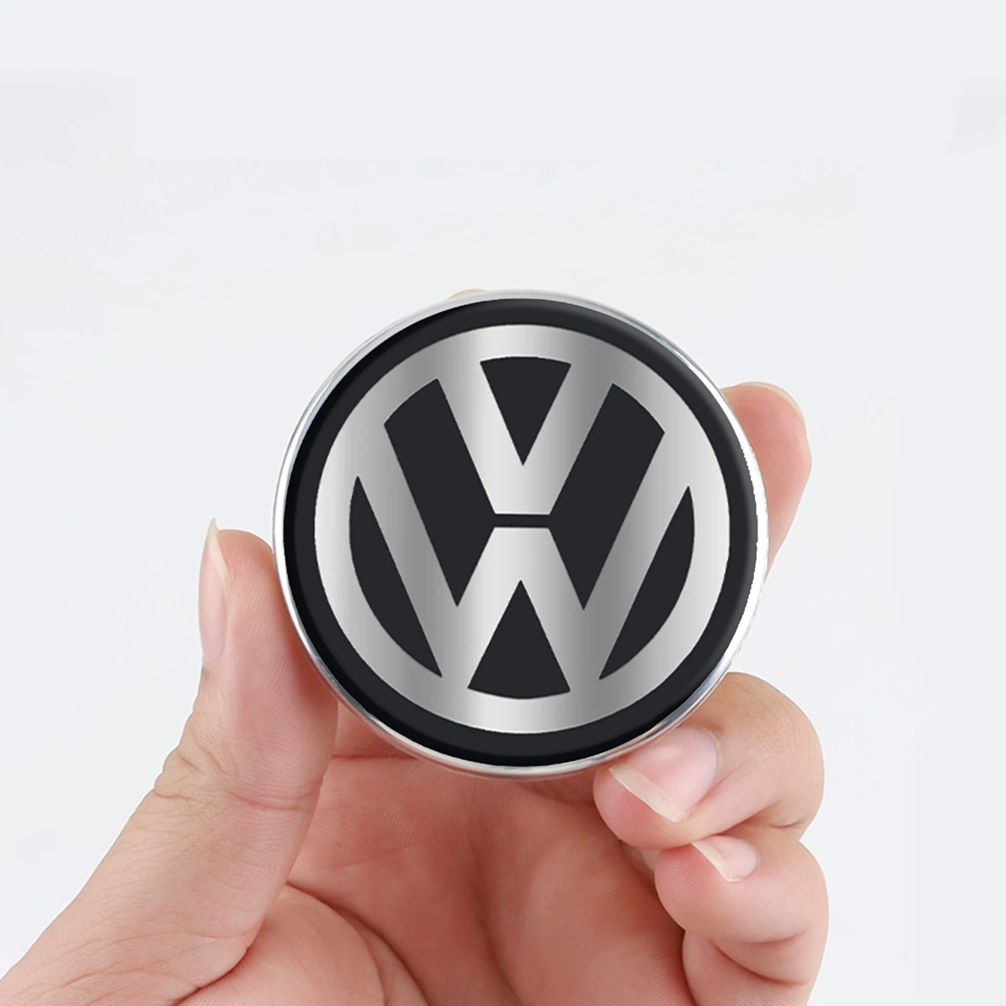 60/63/68mm Car Wheel Center Hub Cap Badge Sticker Car Modification Accessories For Volkswagen Passat Golf Polo Rline Tiguan GTI