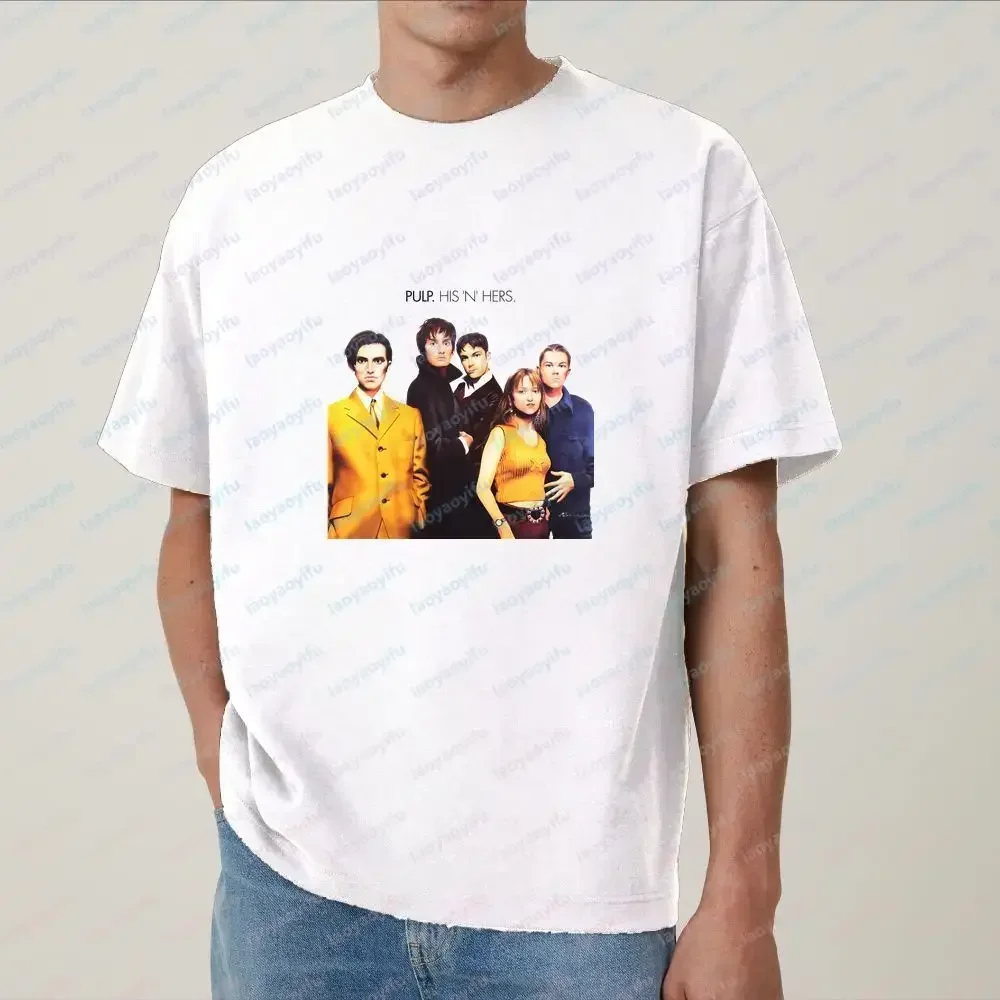 Pulp Band - Fashionable Summer Casual Trendy All-Purpose Round-neck Short-Sleeved T-shirt for Both Men and Women