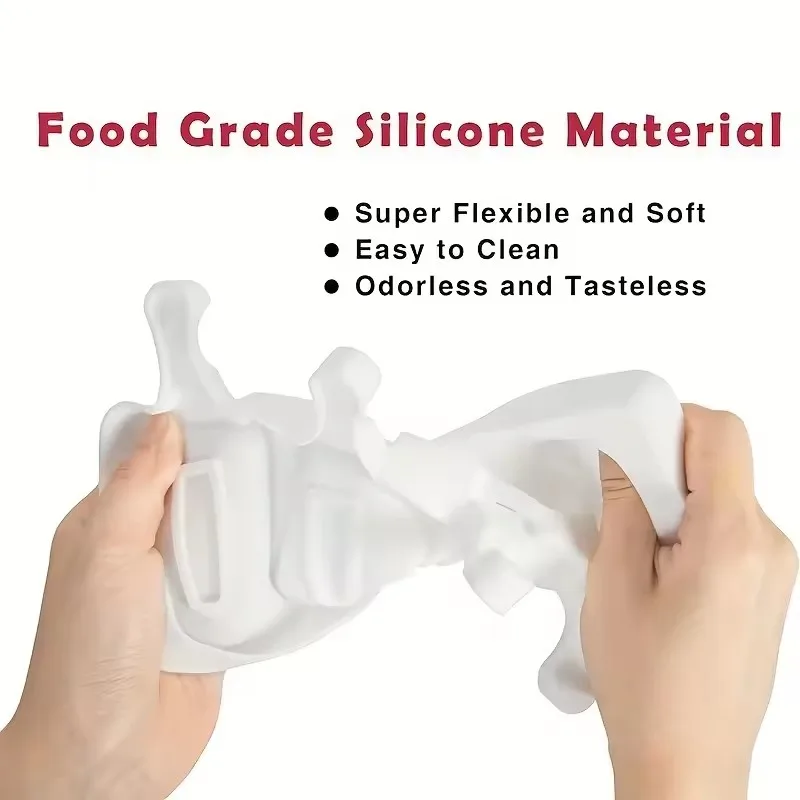 4 تقلد سيليكون محلية الصنع حلم التنين قالب الآيس كريم قالب المصاصة مع غطاء وعصا خشبية صانع مكعبات الثلج صينية أداة المطبخ #2