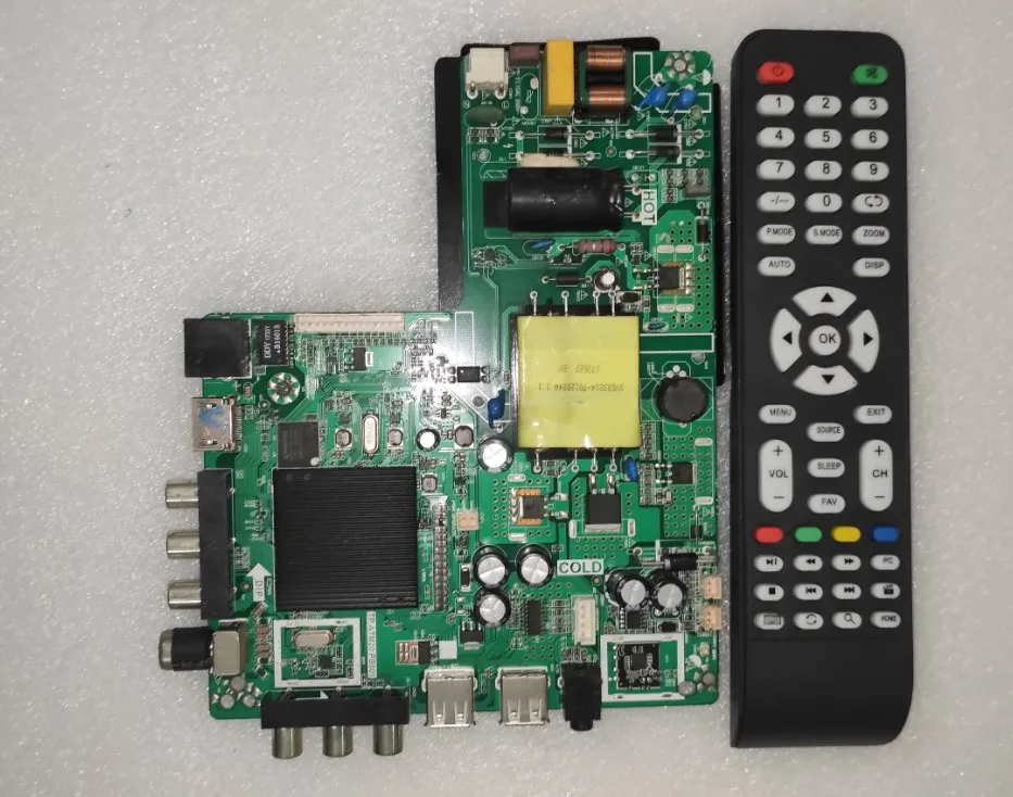 Freies verschiffen!! Test gute Dual core WiFi 512m + 4g speicher TV motherboard TP.ATM20.PB801 65V 480ma 35w