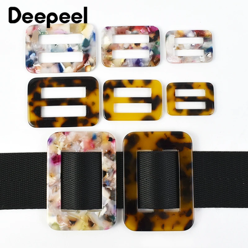 5/10Pcs Deepeel 17-35mm Resin Tri-Glide Slider Buckle Bag Luggage Strap Adjust Button Windbreaker Belt Clasp Clothing Accessory