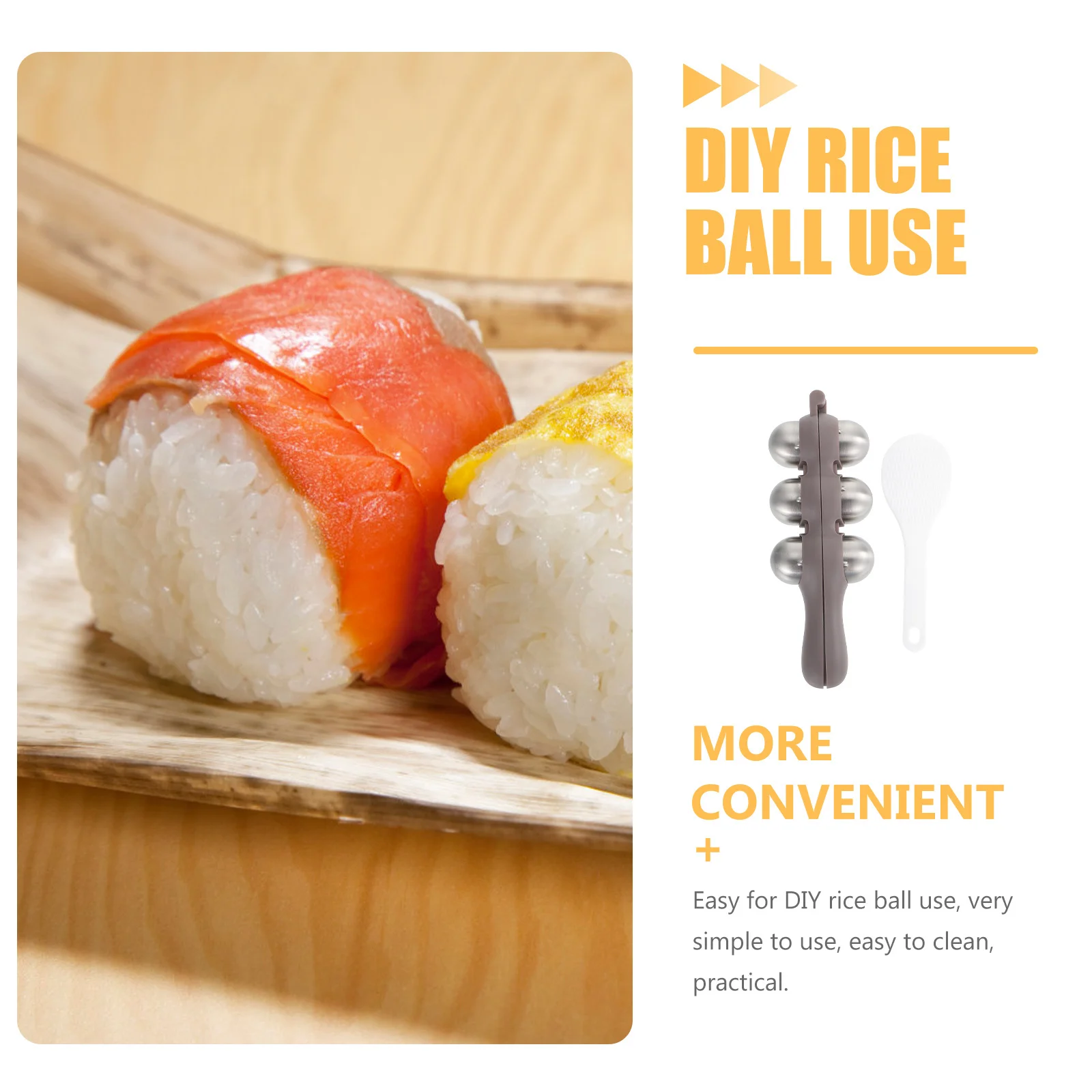 

Bento Mould Rice Ball Maker Kit Shaking Style DIY Sushi Shaper Kitchen Tool Portable Lunch Shape Creator Accessory