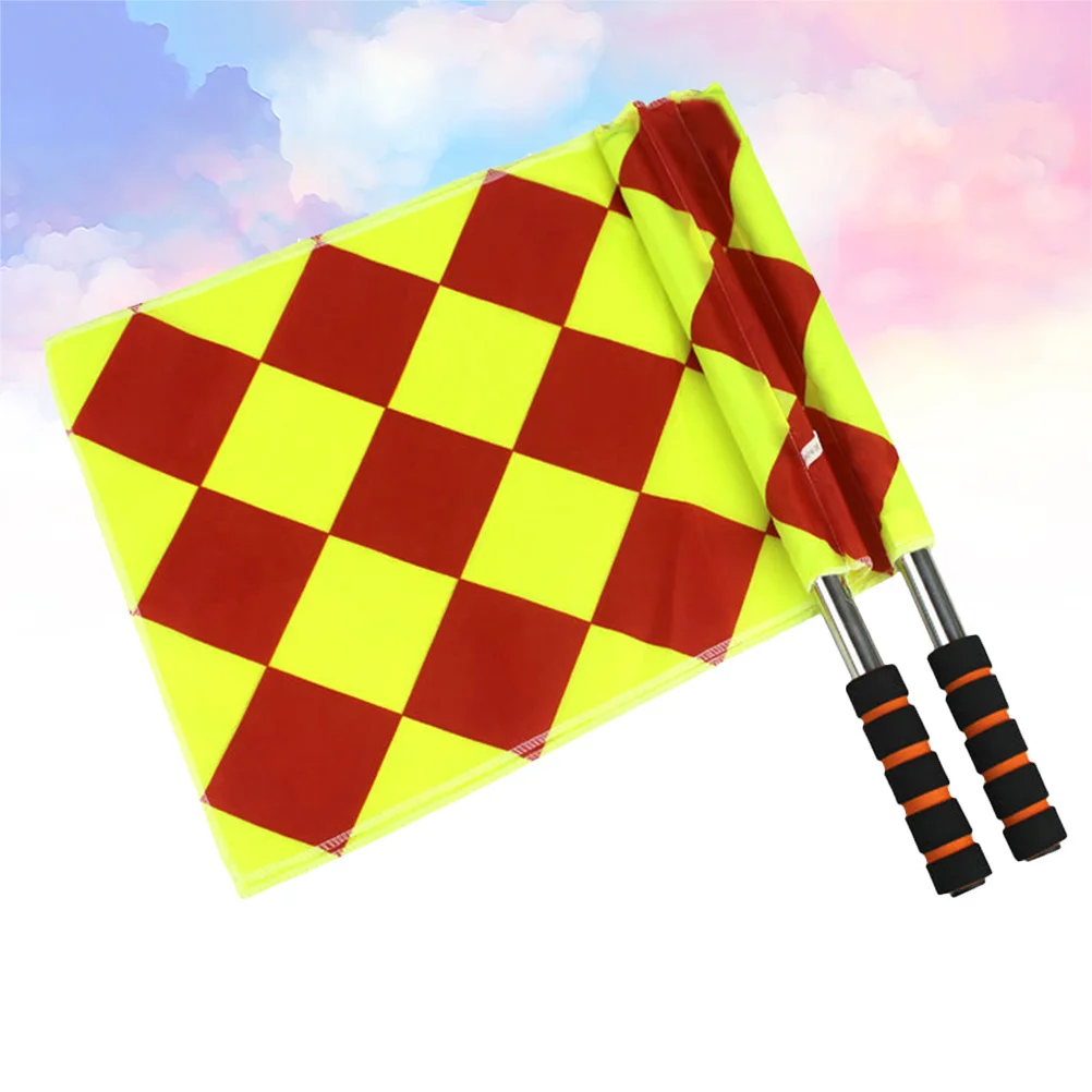 

2Pcs Flag High-Quality Rustproof Stainless Steel Lightweight Carry Convenient Pennant Flag for Game Competition