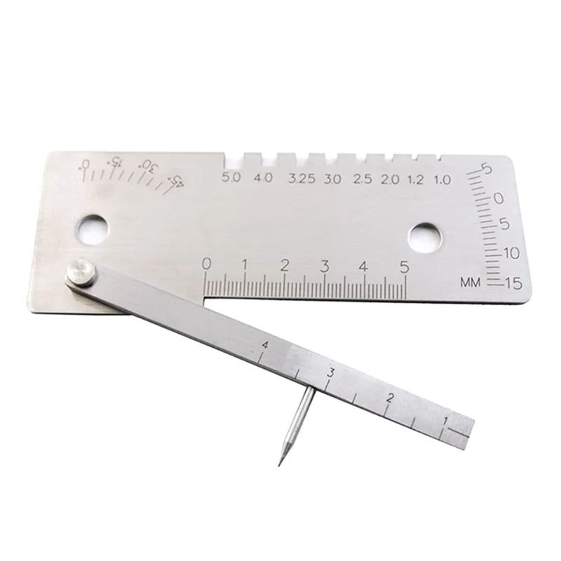 AB47-Industrial Grade Gauge Height 0-5Mm Multi Function Welder Tools 45 Degree Measuring Tools