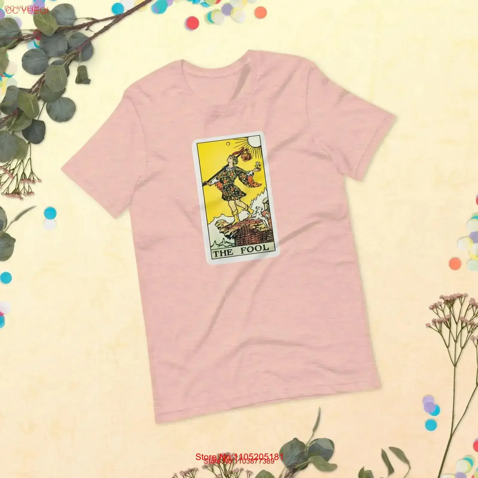 Retro The Fool Tarot Card T Shirt Classic Mystical Spiritual vintage Washed homme graphic Soft Top For Everyday Wear