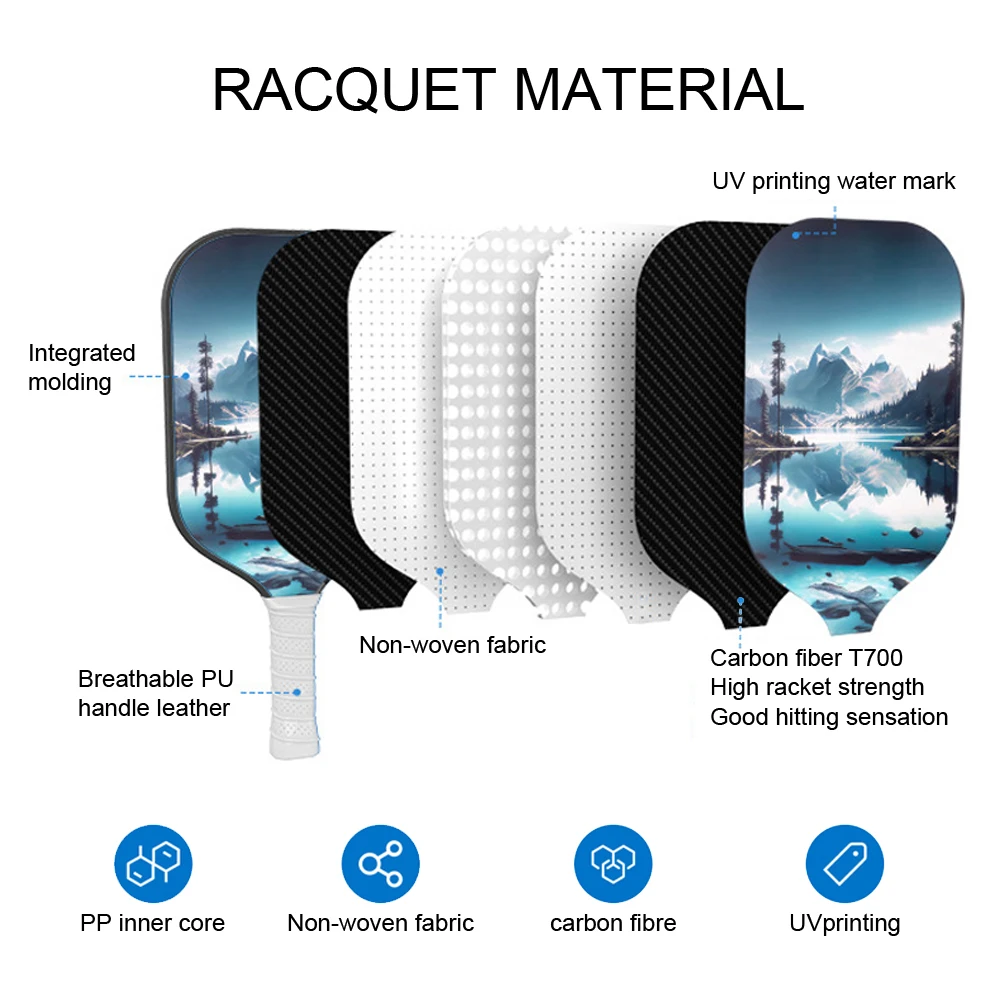 مضرب محترف من ألياف الكربون ، متعدد الأغراض ، تنس الشاطئ ، الهجوم ، التدريب ، الشحن المجاني