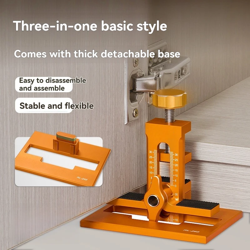 Quick Cabinet Door Installation Positioning Tool, Universal Drilling Locator for Cabinet Doors