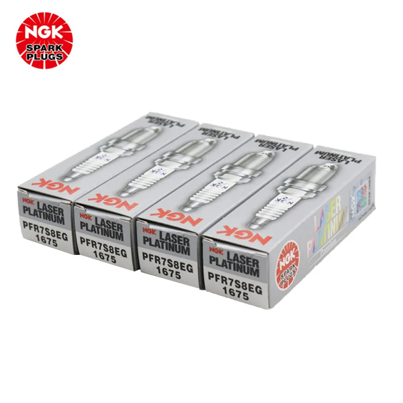 NGK Dual Platinum Spark plug PFR7S8EG 1675 is suitable for Au1di A4LQ3Q5A6L Magotan（4PCS)