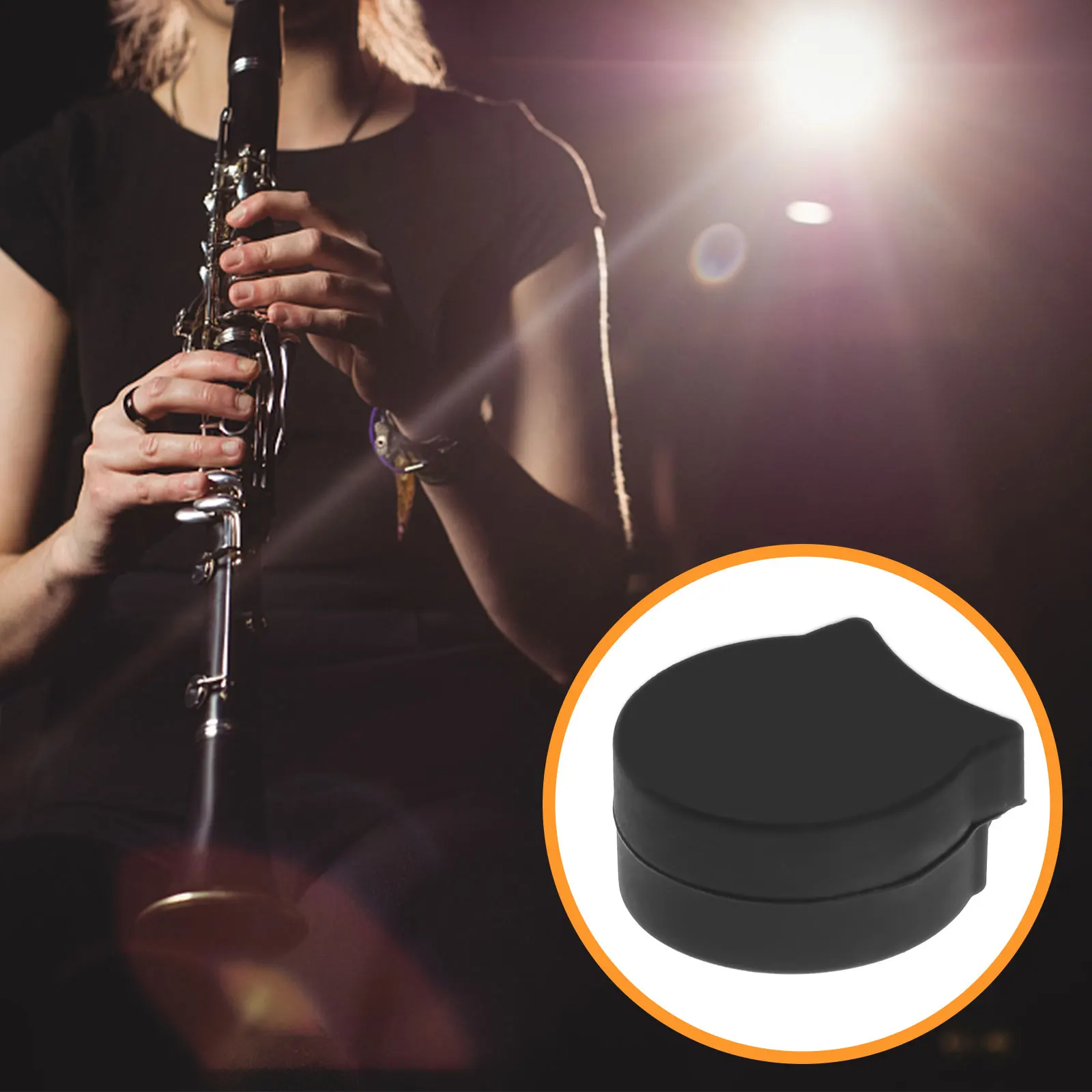 

5pcs Clarinet Thumb Rest Protector Durable Rubber Pain Relief Extra Support Standard Size For Clarinet Instruments