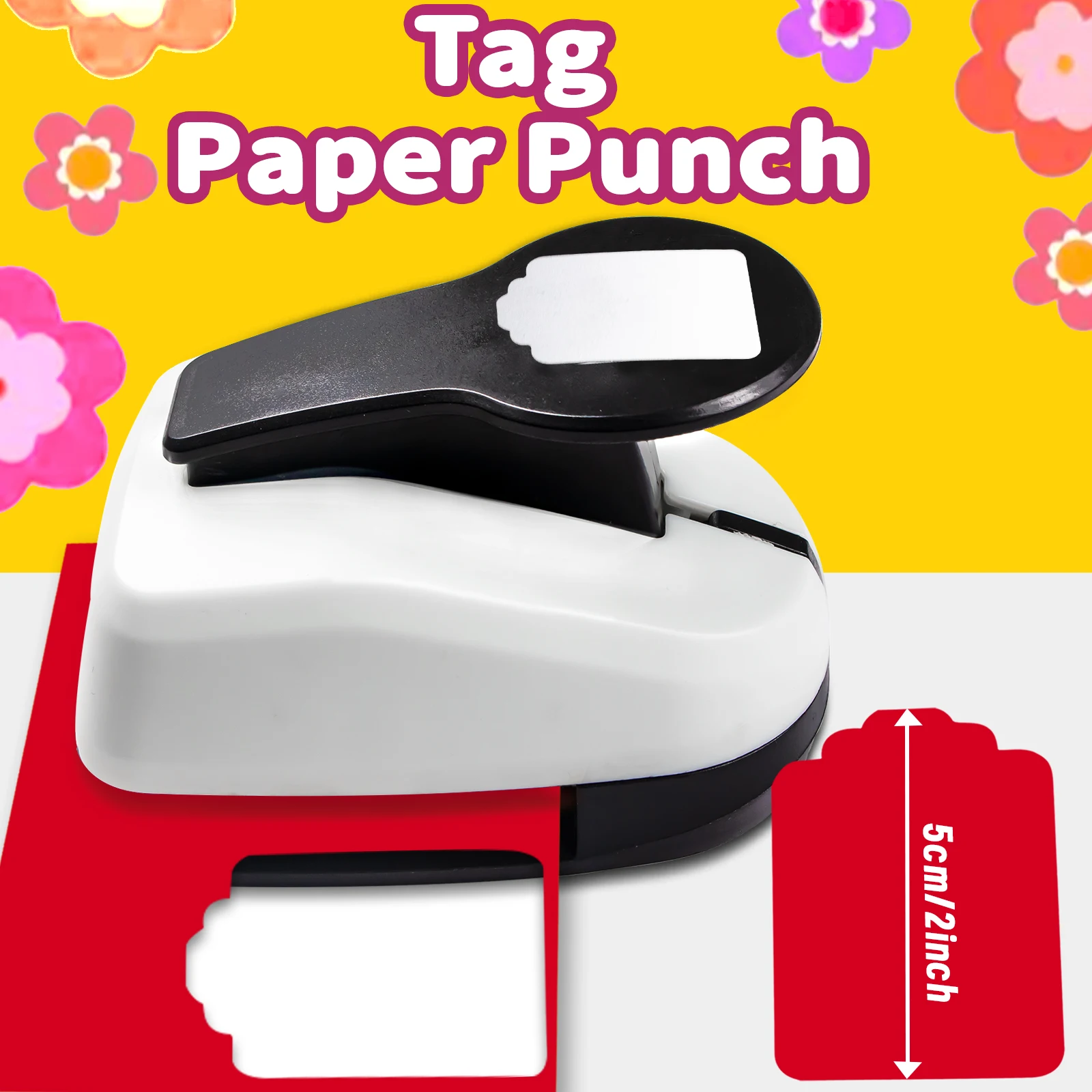 Craft Hole Puncher Tag Tab Puncher Hole Paper Cutter Label 2 cale