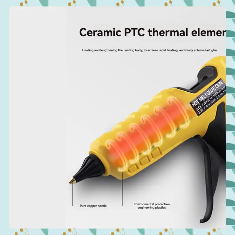 

A71P Upgraded Glue Gun 100W Digital Temperature Adjustable Cordless Glue Gun For 18V 20V Battery