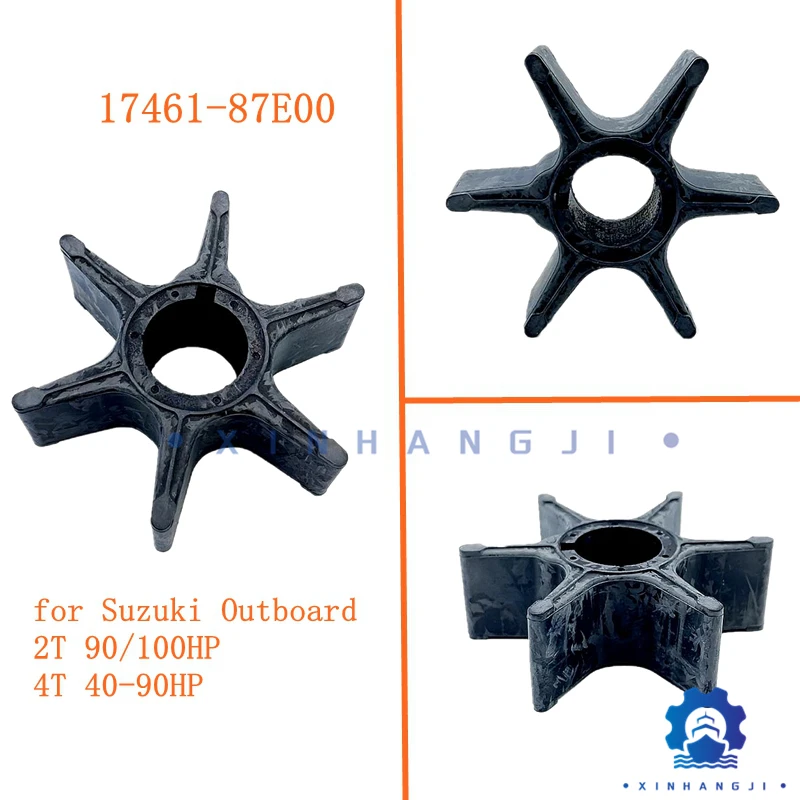 17461-87E00 IMPELLER,WATER PUMP for Suzuki Outboard Suzuki 2-stroke 90/100HP 4T 40-90HP,17461-87E10, 17461-87E11, 17461-87E12