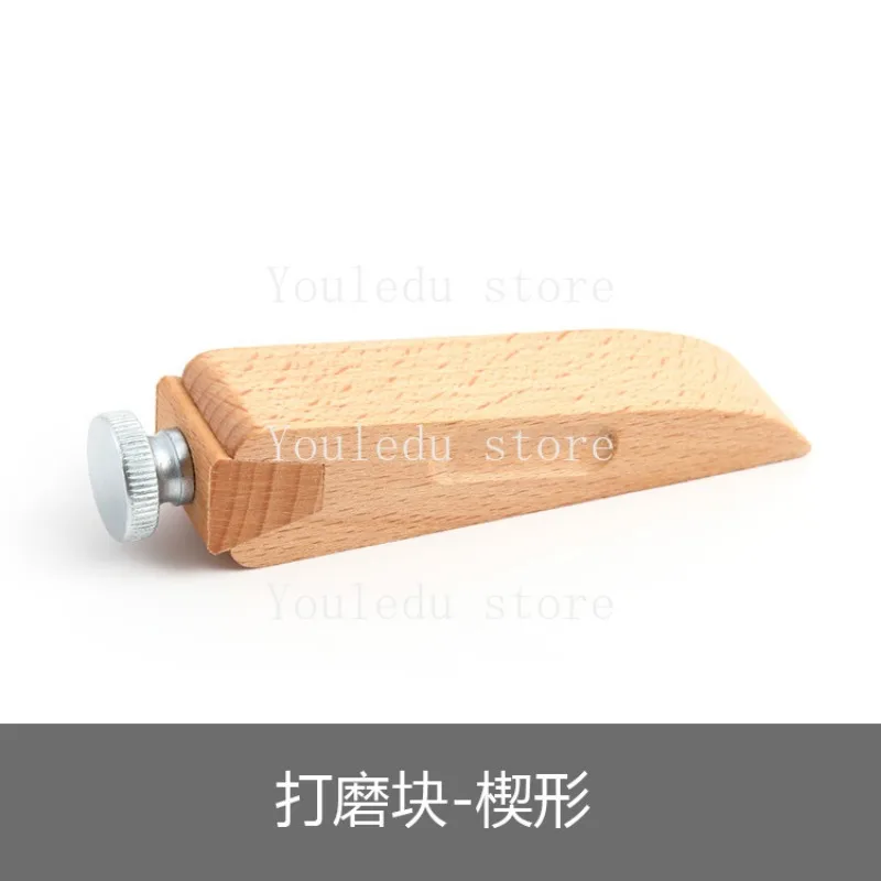 Apply To DIY Leather Tools Wooden Leather Polishing Blocks Leather Tools Sandpaper Polishing Blocks