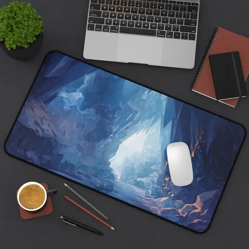 

Ice Cave Pattern Mouse Pad, Non-slip and Waterproof Mouse Pad, Office Gaming Desk Decoration Mat, Perfect Gift for Friends.