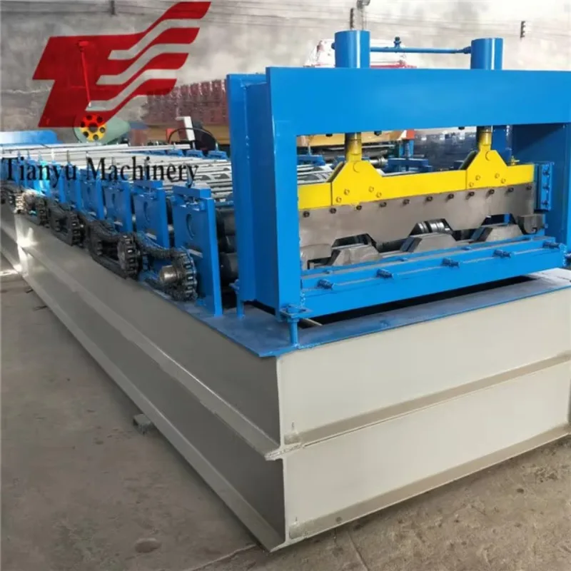 Automatic Floor Deck Roll Forming Machine Metal Decking Panel Making Machine