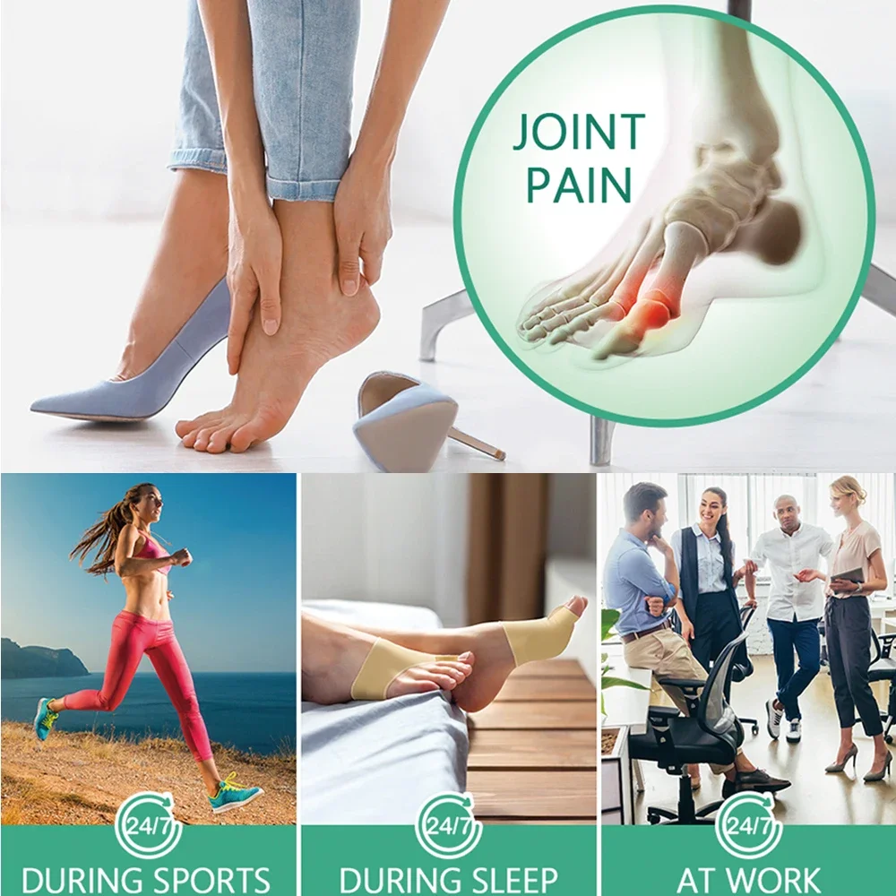 1 paire correcteur marteau orteil lisseur pied soulagement de la douleur orthopédique pédicure outils soins des pieds séparateur d'orteils Hallux Valgus oignon