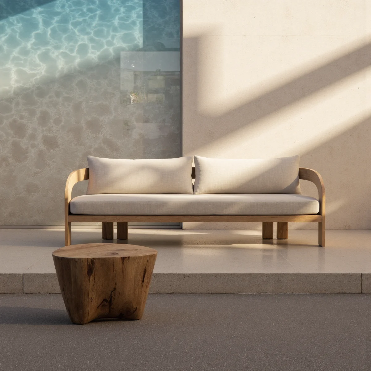 2025 Sigma New Design Teak Solid Wood Durable Eco-Friendly Waterproof Comfortable Modern Farmhouse Outdoor Furniture Garden Sets
