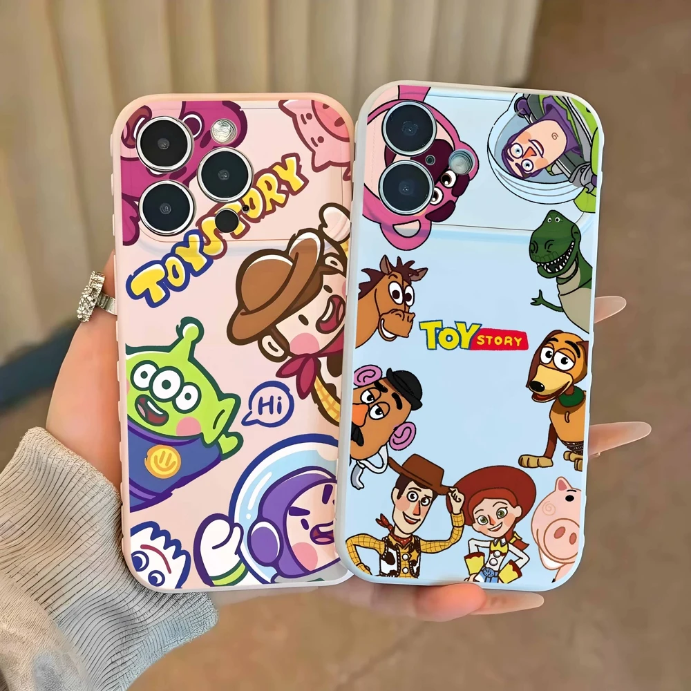 Toy Story Woody Buzz Lightyear For Samsung Galaxy S26 S25 S24 S23 S22 FE Ultra Plus Bubble Heart Cover Funda Silicone Phone Case