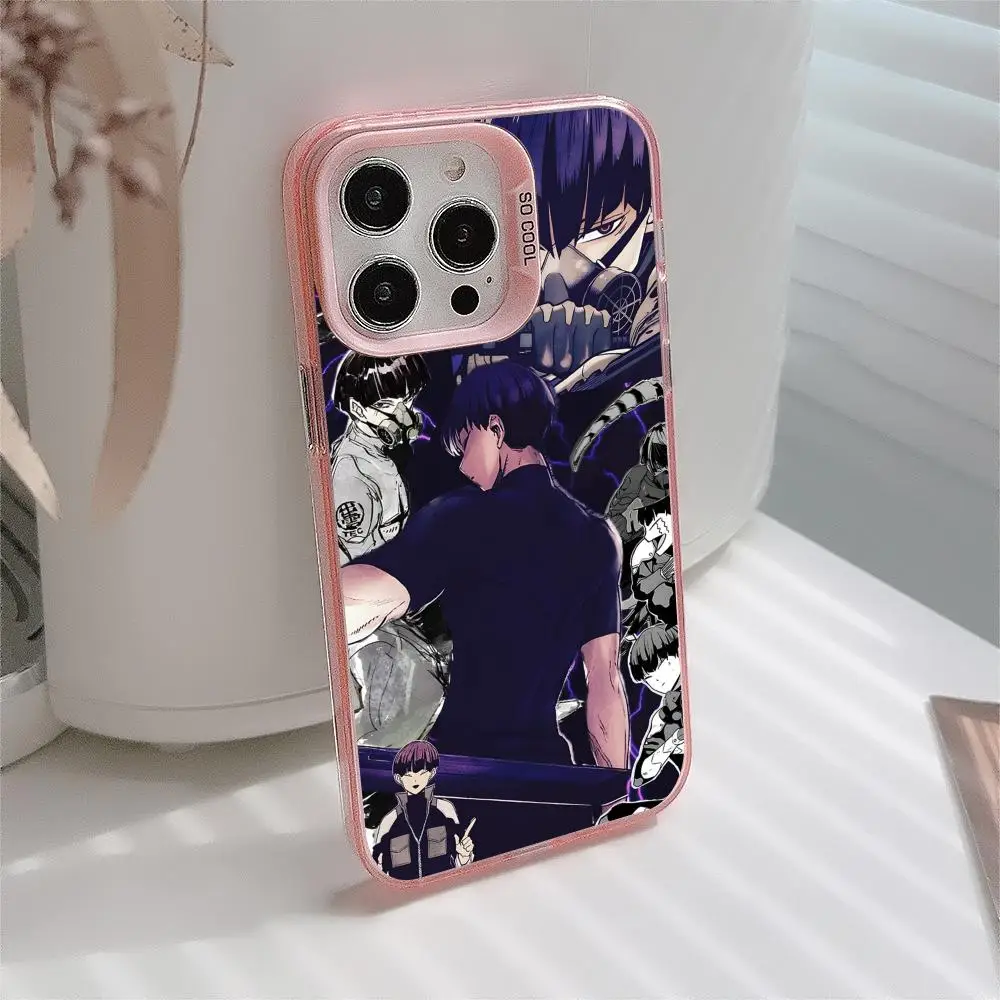 

Kaiju No.8 Hoshina Soshiro Phone Case for iPhone 17 16 15 14 13 12 11 X XR XS Air Pro Max Plus Pink Colorful Silver Cover
