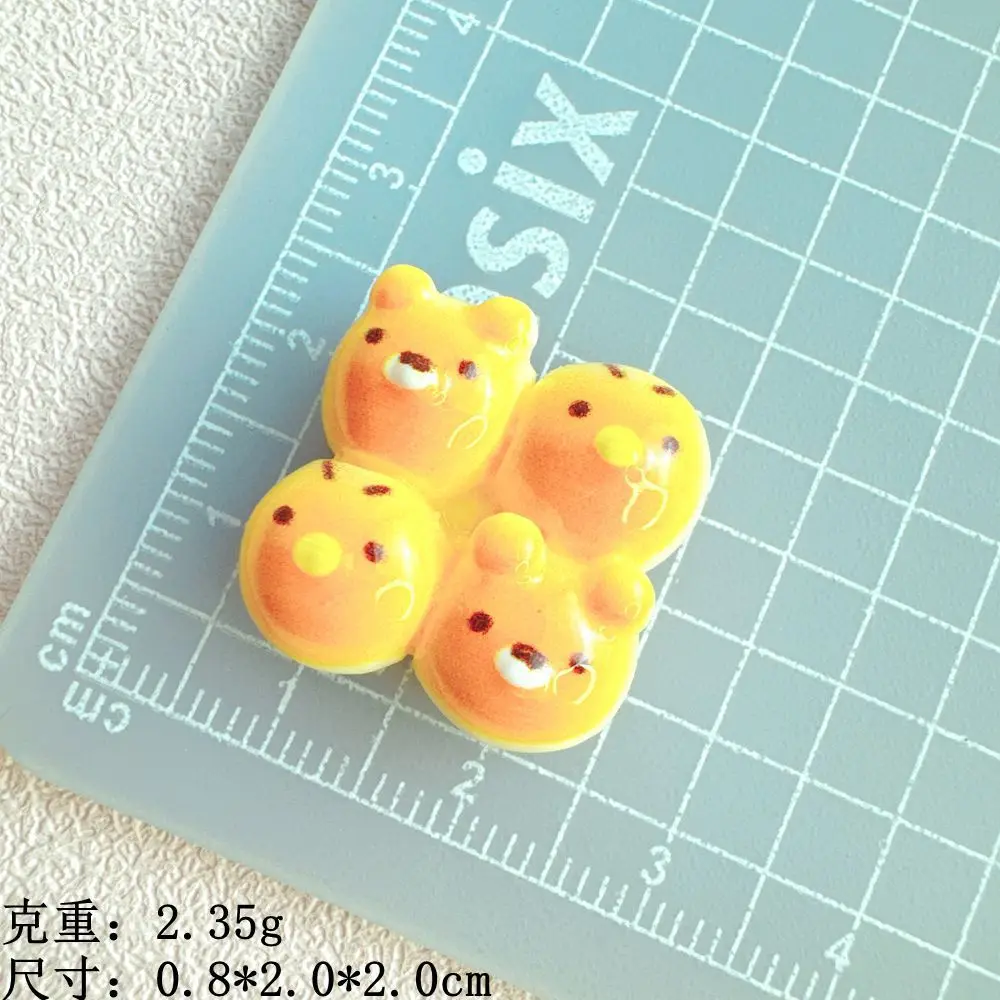 Fake Food Biscuit Resin Flatback Cabochons, DIY Craft for Shoes Decoration, Cute Miniature Pendant, Scrapbooking Supplies