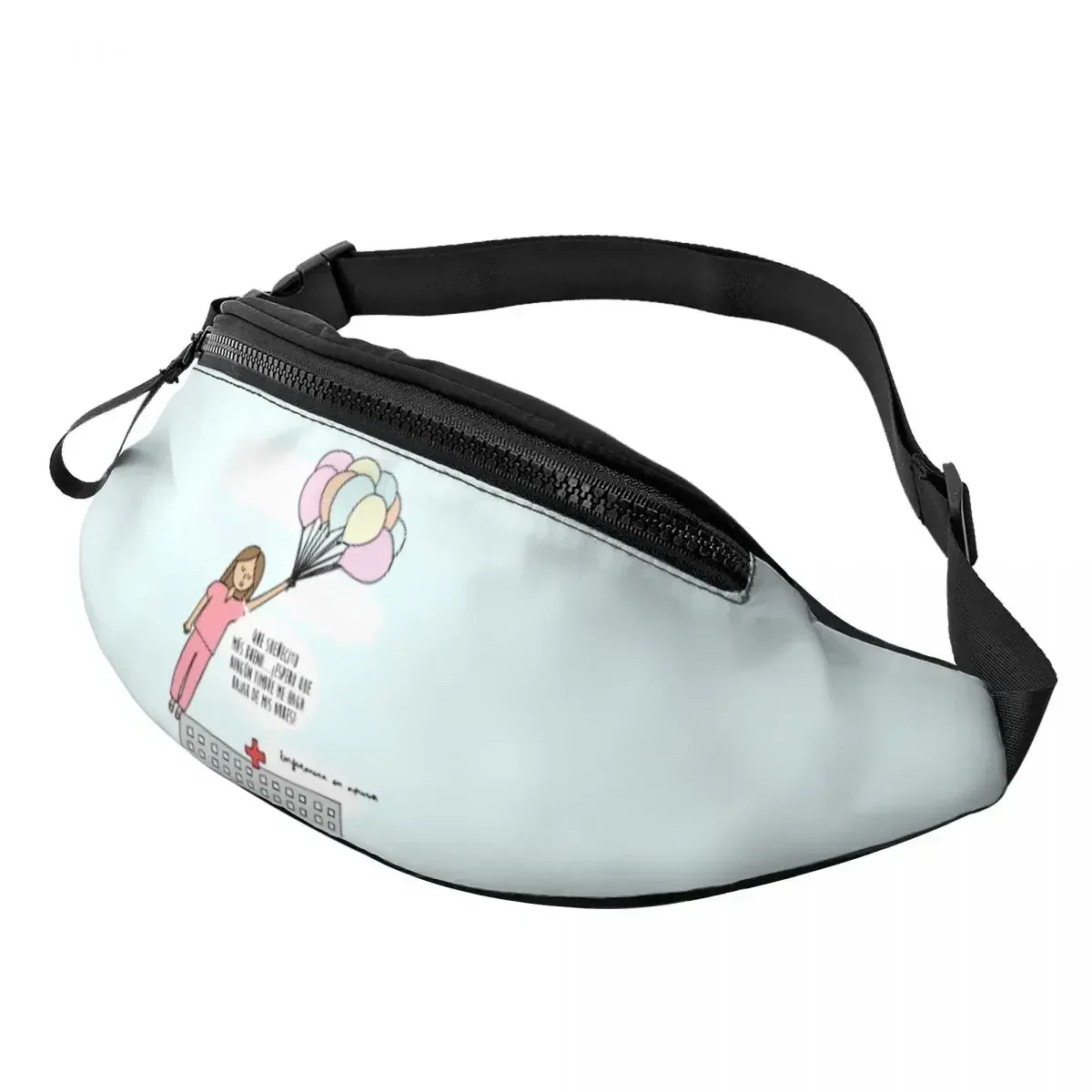 Casual Enfermera En Apuros Doctor Nurse Medical Fanny Pack for Running Men Women Crossbody Waist Bag Phone Money Pouch