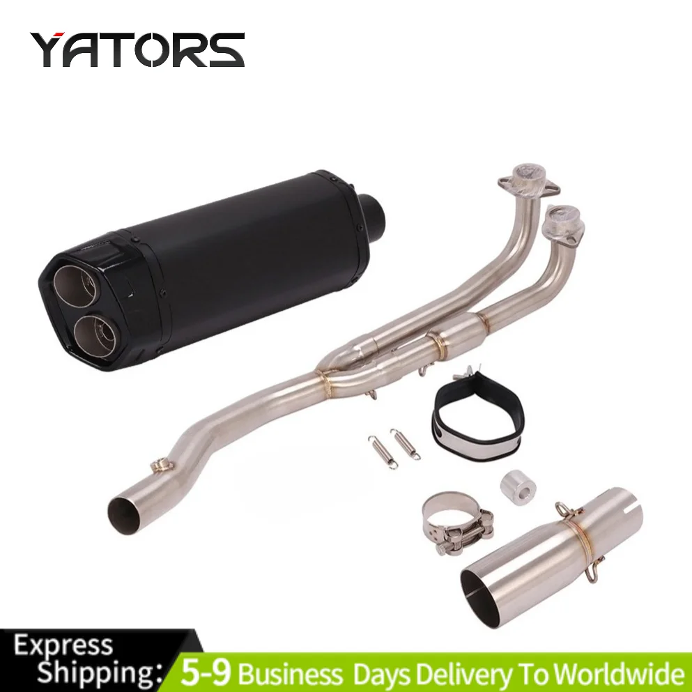 

For KYMCO AK550 2017-2021 Whole System Exhaust Tips Muffler 470mm Header Pipe Exhaust Systems Exhausts Pipes