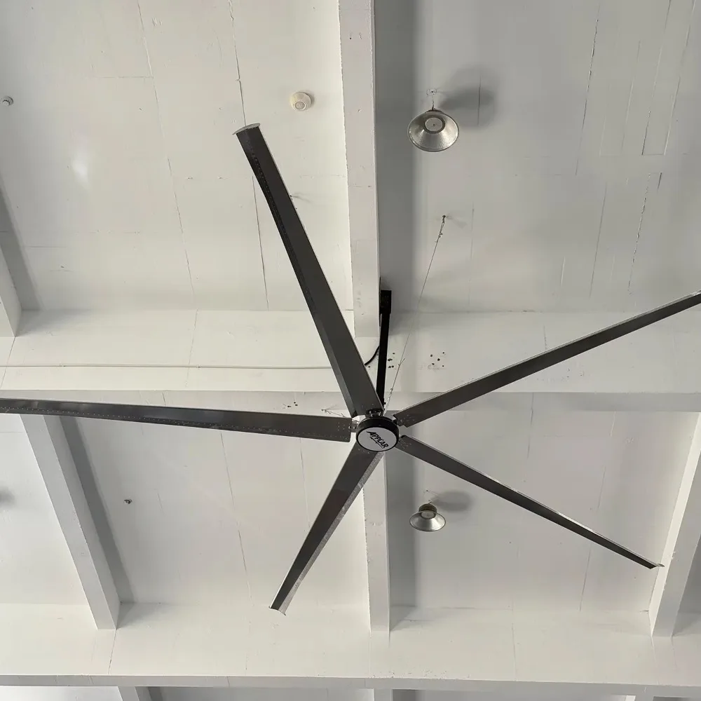 Aifon 22FT Industrial Ceiling Fan High Airflow 220V 60 RPM for Factory GYM Cooling