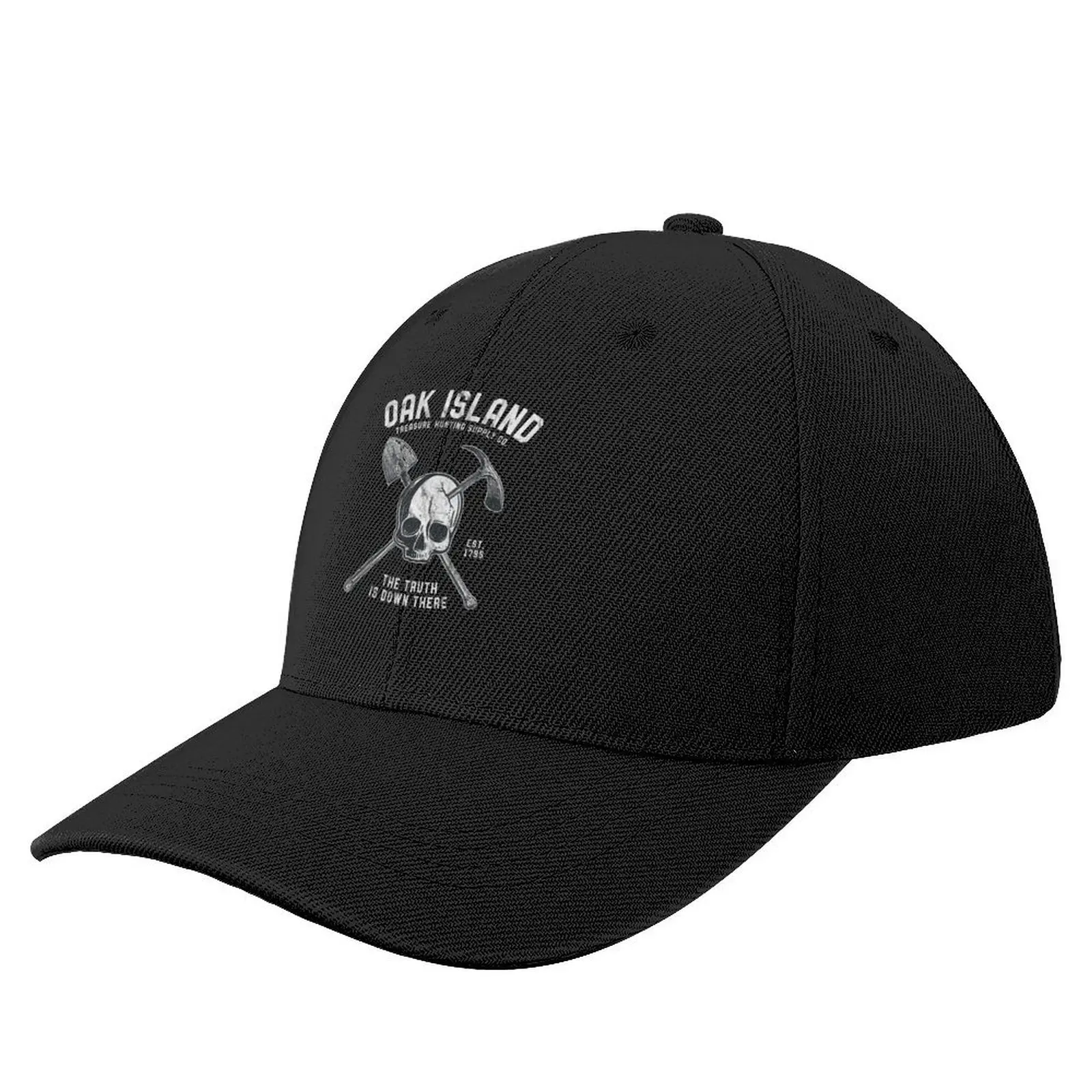 Oak Island Vintage Skull Templar Treasure Hunting Baseball Cap Golf Cap Trucker Cap Women's Hats For The Sun Men's