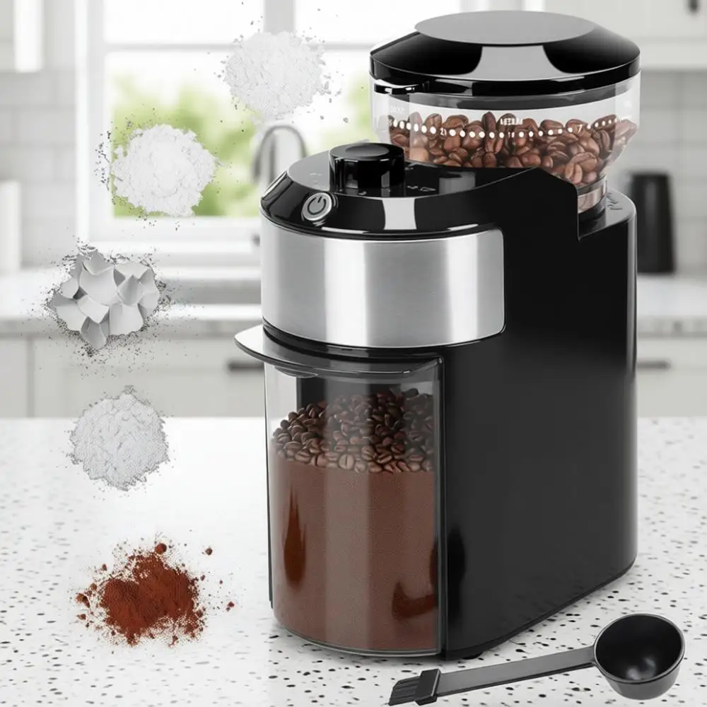 

Регулируемая кофемолка с 28 точными настройками помола или на 12 чашек - Кофемолки для домашнего использования - Профессиональная кофемолка для кофейных зерен