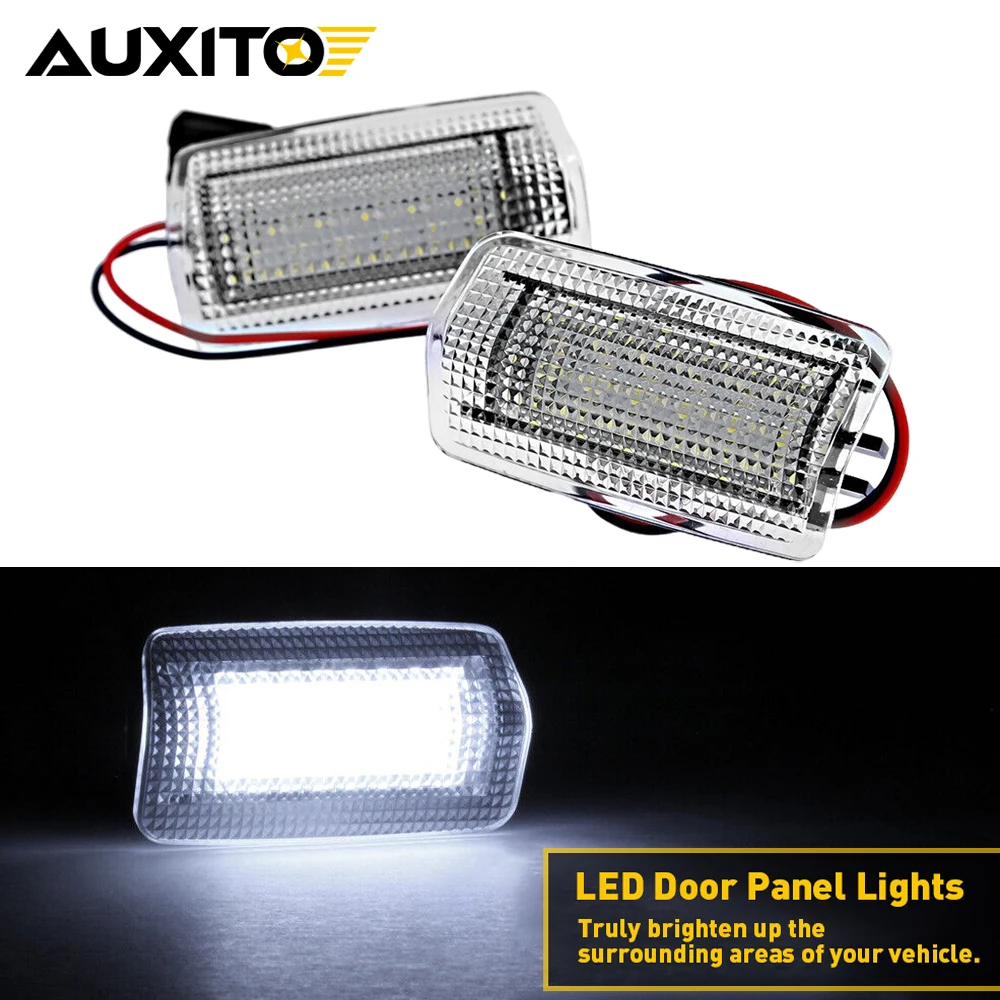 AUXITO 2x 12V LED Car Interior Courtesy Door Light For Toyota Tundra Land Cruiser Highlander Camry 4Runner Sequoia Sienna Venza