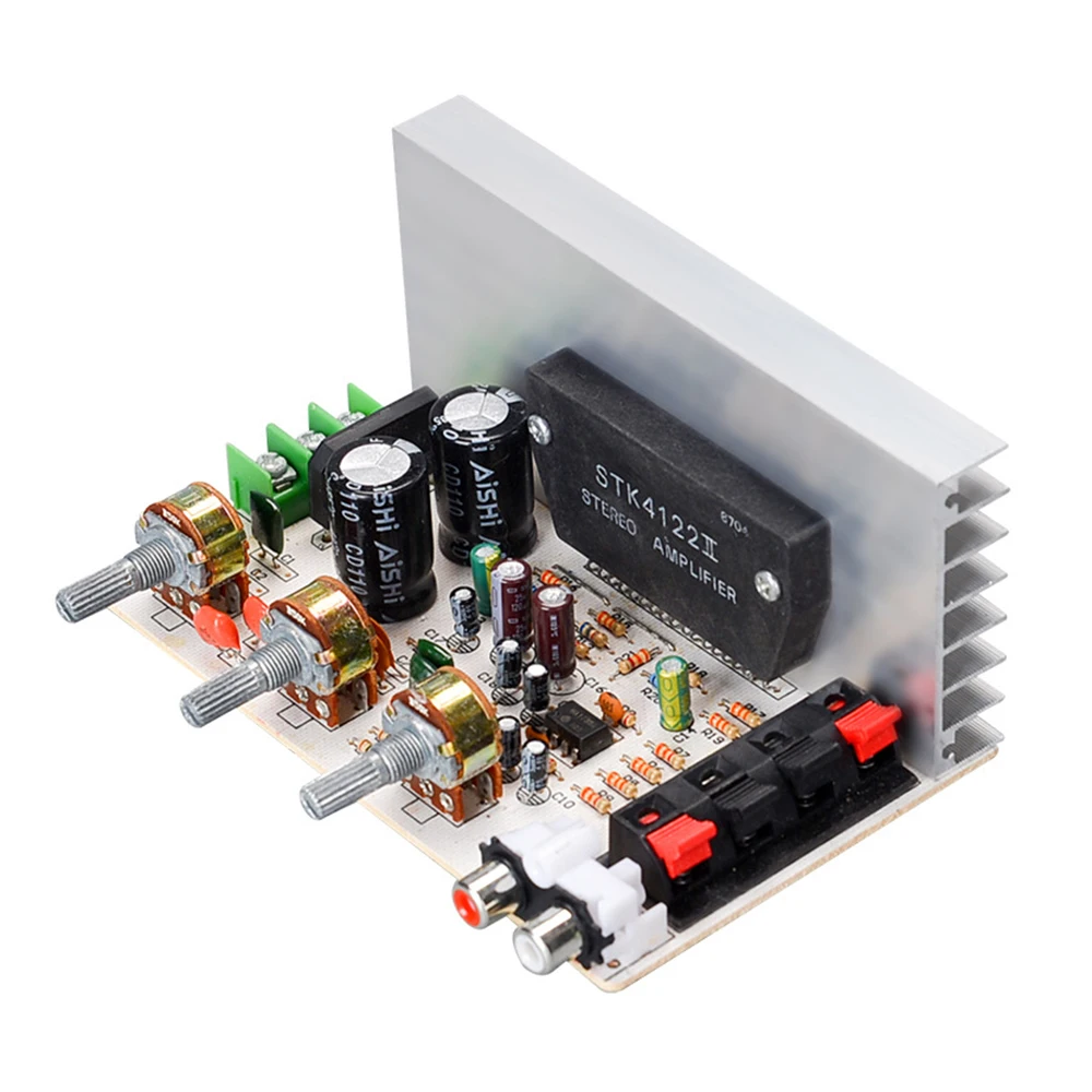 DX-0408 2.0 Channel Subwoofer Amplifier 50W+50W Power Amplifier Board High Power Volume Potentiometer Power Amplifier Module