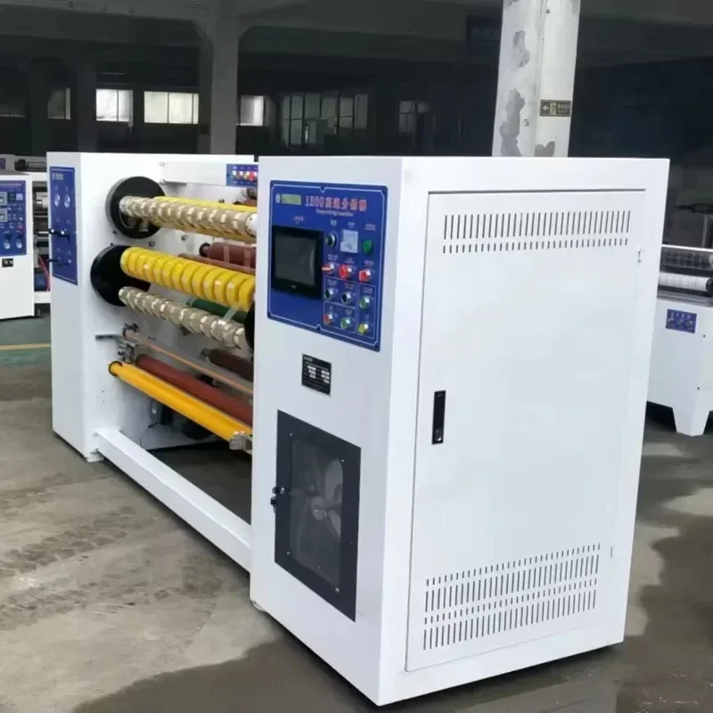 Color Automated Slitter Rewinder Jumbo Roll Tape Slitting Runwo