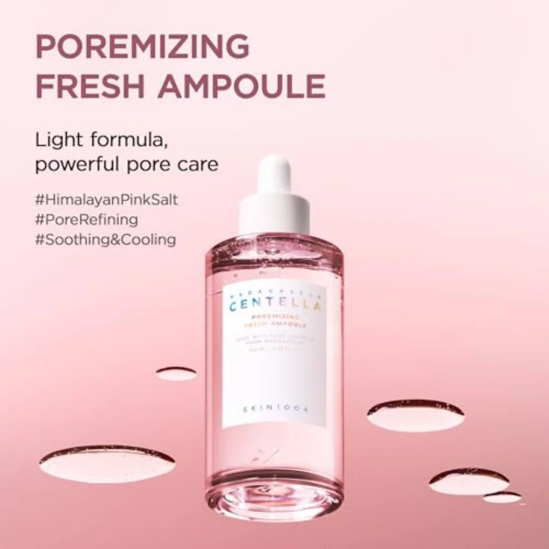 SKIN1004 Madagascar Centella Asiatica Fresh Ampoule Korean Serum for Pore Minimizing Sebum Control Serum Soothing Hydration Skin