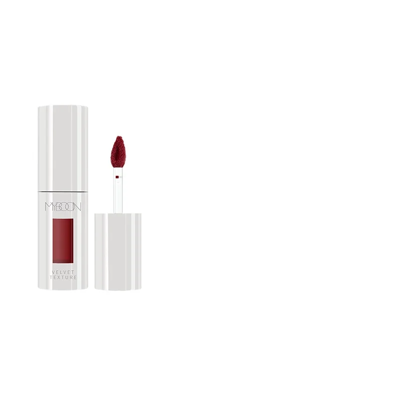 

~Small round tube lip mud velvet matte lip glaze lipstick is not easy to fade lips and cheeks dual-use