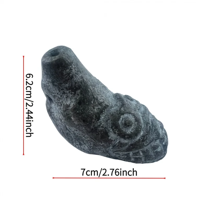 صفارة الموت الأزتيك - صراخات إرهابية، مع حقيبة حمل - مزحة الهالوين، أداة طوارئ خارجية، جهاز صوت فريد من نوعه