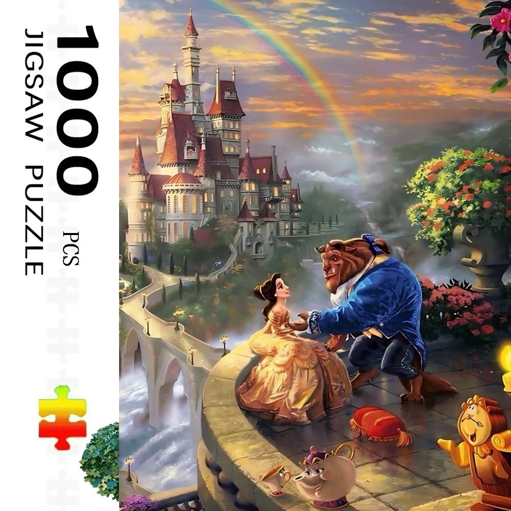 

Пазл «Красавица и Чудовище» на 1000 элементов: увлекательная семейная игра для игровой комнаты, спальни, гостиной