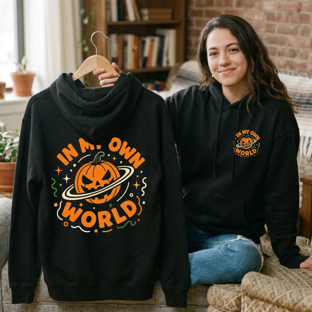 Pumpkin Lantern Halloween - In My Own World Hoodie Halloween