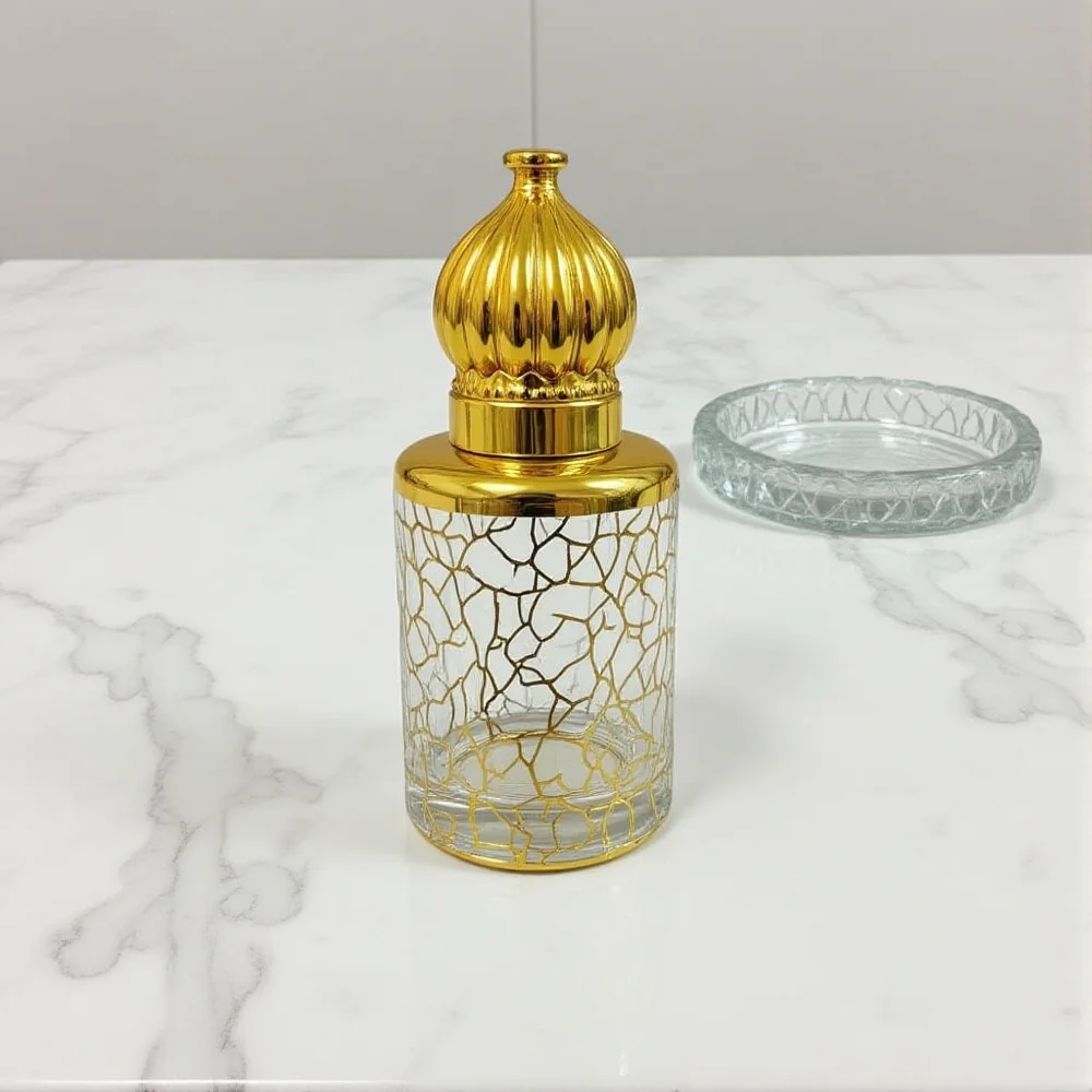 8~15ml Gold Plated Uv Rollerball Perfume Bottle Travel Portable Perfume Glass Sample Sub Bottled Essential Oil Roller Bottle