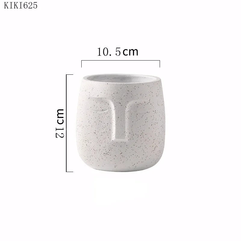 Personaggio europeo Avatar Face vaso di fiori in ceramica succulente vaso di testa umana in vaso vaso di fiori controsoffitto decorazione del