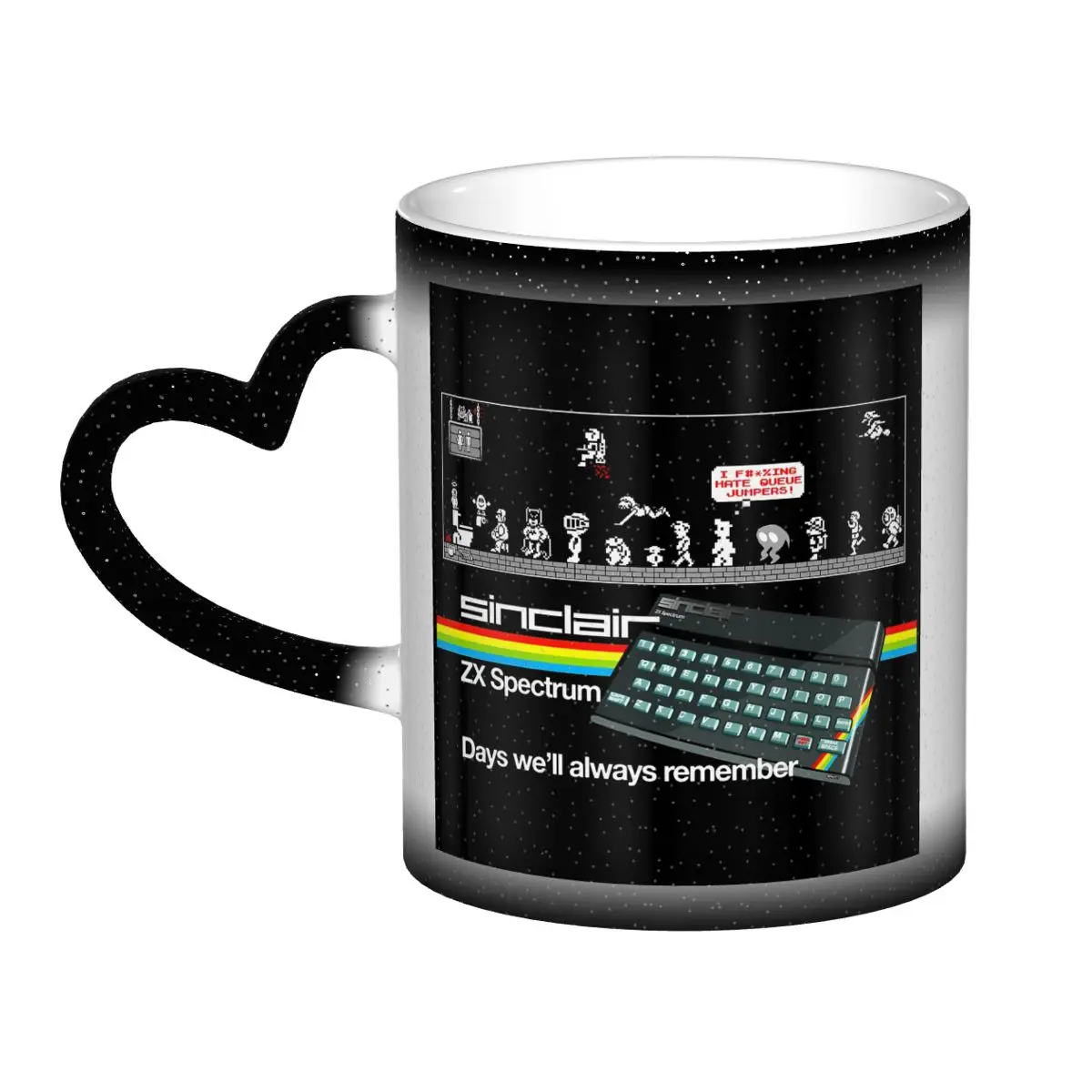 Zx Spectrum Queue Jumpers Mug Funny Ceramic Coffee Cups Tea Mugs Milk Cup Drinkware Gift for Friends